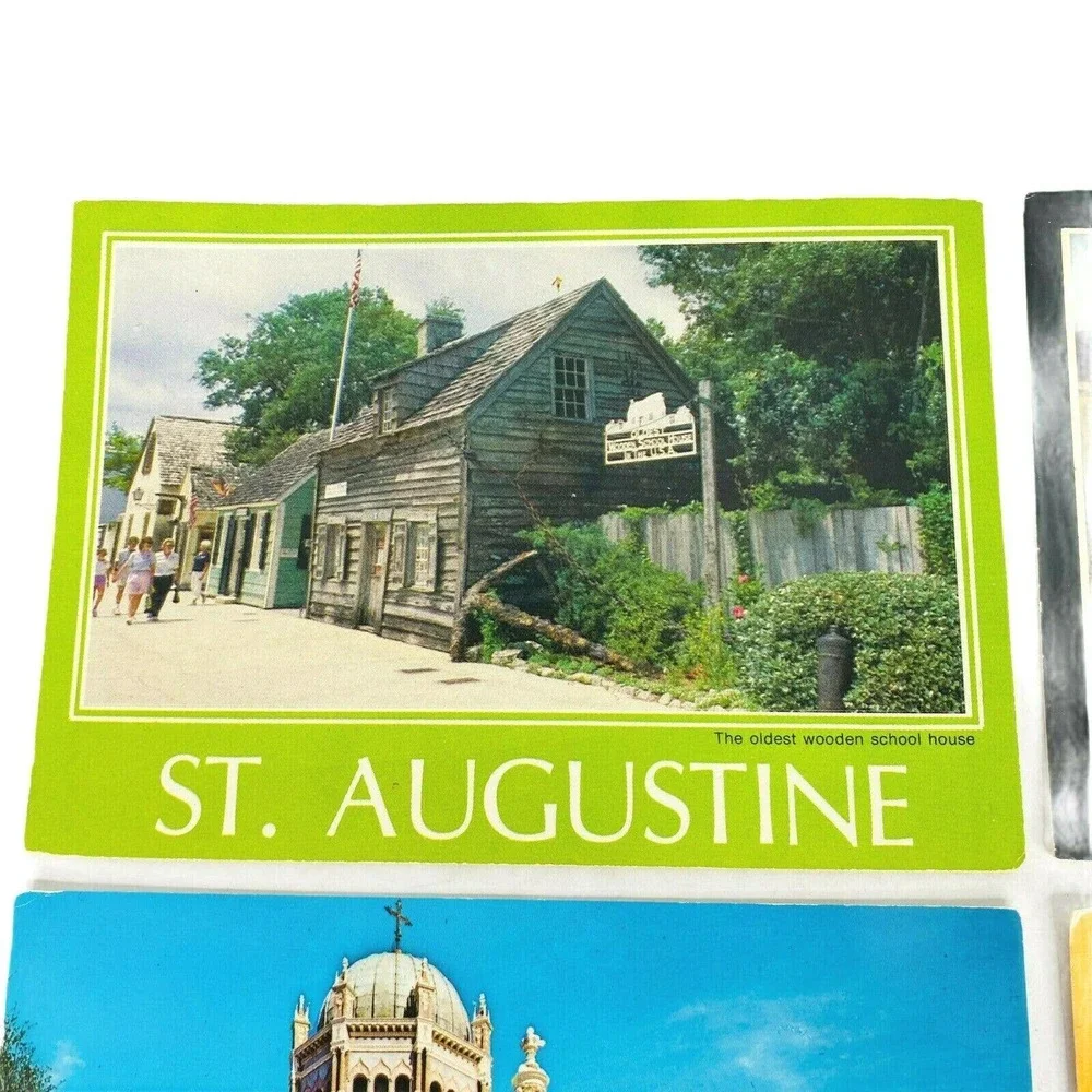 Set of 4 Vintage‎ St Augustine Florida Postcards